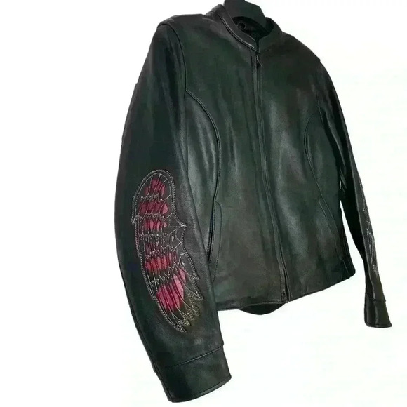 Leon 100% black buttery Leather,Motorcycle,3 season,warm removable liner SZ-M - Picture 2 of 13